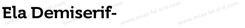 Ela Demiserif字体转换